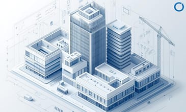 BIM 3D building model used for construction planning and coordination